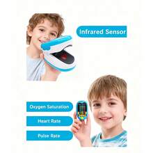 Pediatric Pulse Oximeter / Finger Clip Oximeter / Oxygen Saturation, Heart Rate And Pulse Measurement Device / Rechargeable - Multicolor - View 11