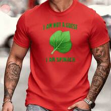 1 Piece Men's Casual Style Graduation T-Shirt For Graduation Party. Available In Various Colors. - Red - View 1