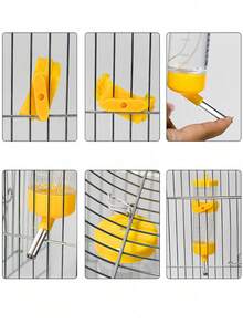 Dispenser Air Anti Bocor dengan Bantalan Bola dari Baja Tahan Karat, Botol Air Gantung - (Warna Acak) - Untuk Menghidrasi Hewan Peliharaan Anda - Warna Cerah, Tahan Lama dan Mudah Dibersihkan, Cocok untuk Hamster, Kelinci, dan Hewan Peliharaan Kecil Lainnya - View 7