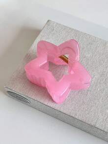 Bộ 2 chiếc kẹp tóc hình ngôi sao màu xanh lá cây và hồng dạng thạch, kích thước 5cm, phụ kiện tóc thời trang, thiết kế tối giản thanh lịch, đa năng, phù hợp cho sử dụng hàng ngày, thường ngày, dự tiệc, đi biển, du lịch, tạo kiểu tóc, gội đầu, trang điểm, phụ kiện trang phục, mùa xuân, hè, thu, đông. - Nhiều màu - Xem 2