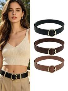 Women's Elegant Waist Belt, Stylish And Figure-Flattering, Streetwear Attention-Grabbing - Single Lap - View 1