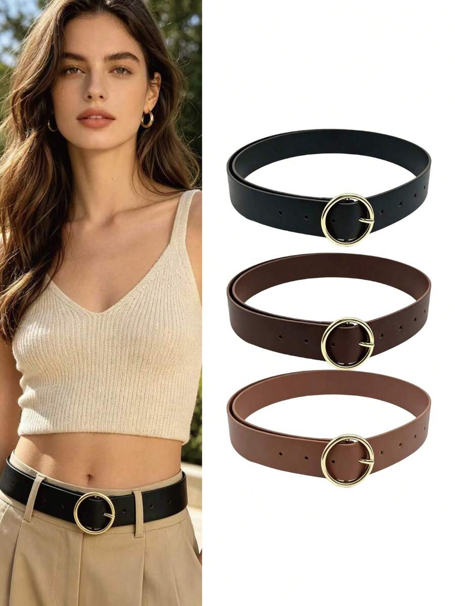 Women's Elegant Waist Belt, Stylish And Figure-Flattering, Streetwear Attention-Grabbing - Single Lap - View 1