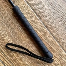 Equestrian Riding Whip, High-Quality PU Riding Whip, Equipped With A Comfortable Grip, Short Riding Whip Used For Equestrian Training Assistance, English-Style Equestrian Aid Tool, Flexible And Durable, Suitable For All Riders. - Black - View 7