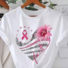 Plus Size - Plus Size - Plus Size Fashion T-Shirt For Women - White - View 1