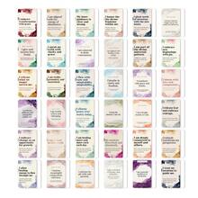 36 pièces Nouvelles cartes d'affirmation motivantes, cartes de texte dans un style aquarelle minimaliste, impression recto seul avec dos vierge pour personnalisation, cartes cadeaux pour les fêtes/la Saint-Valentin - 0117 - Voir 5