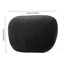Almohada cervical y lumbar universal ajustable de diseño suave para reposacabezas de coche, Clase S - borgoña - Ver 3