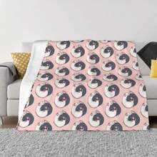 Cuddling Rats n Blue And White An Ultra-Soft Micro Fleece Blanket - 1 - Ver 1