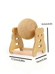 Esta duradera tabla de rascar de sisal, árbol para gatos, bola de rascar y poste de rascar para gatos son resistentes al desgaste y a los arañazos. El poste de rascar vertical para gatos con rodillos no se caerá ni dejará residuos. Es la opción perfecta para que usted y su gato pasen tiempo juntos. El regalo perfecto para sus gatos, su regalo favorito. - Bola de la suerte con forma de pata de gato y elefante - Ver 7