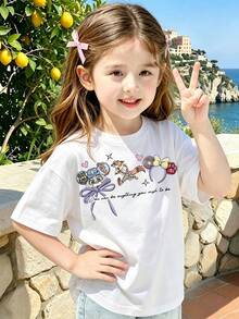 The Disney Zootopia Judy And Nick Print Fashionable Round Neck T-Shirt Is Made Of 100% Cotton And Is An Ideal Choice For Daily Wear, Vacation And Leisure, Outdoor Exploration, School Life, And Shopping Trips. It Is A Must-Have For Summer And An Excellent Gift For The Same Boy And Girl. Every Child Deserves A Disney T-Shirt - 白色 - 查看 3