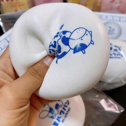 1pc Pancake Cream Soft Squishable Squeeze Toy - Stress Relief Toy - Squishy Toy - Fidget Toy - Stitch Toys - Travel Toys - Classroom Fidget Toys - Mini Bath Toys - Christmas Stationery Stress Ball - Birthday Gift - Perfect Gift - Gift - Toys - Games