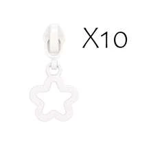 10pcs #3 Nylon Zipper Pulls With Lock, Star Shaped Zipper Heads, Suitable For Home Sewing DIY Zipper Replacement - 3#xxx - View 20