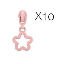 10pcs #3 Nylon Zipper Pulls With Lock, Star Shaped Zipper Heads, Suitable For Home Sewing DIY Zipper Replacement - 3#xxx - View 13
