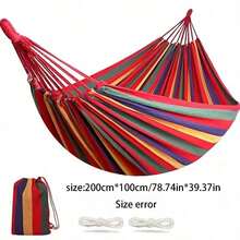 Professional Anti-Roll Striped Hammocks Have Been Fully Upgraded! Designed For Camping Needs, The Stable Structure Enhances The Experience. It Is Easy To Store And Carry, With Strong Applicability In Multiple Environments. - A - View 14