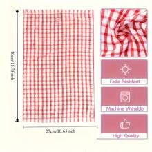 8 Pieces Of Highly Absorbent Cleaning Cloths - Heavy-Duty Dish Towels, Multi-Purpose For Kitchen, Restaurant, And Living Room Cleaning - Quick-Drying, Reusable Napkins And Tea Towels - Stackable Design For Space-Saving Storage - Suitable For Home, Restaurant, Cafe, Kitchen Essentials, Checkered Pattern, Durable Fabric, Multi-Purpose Towels, Restaurant Supplies, Kitchen Wipes, Kitchen Towels, Kitchen Tea Towels, Kitchen Napkins, Kitchen Accessories - 8 Items - View 6