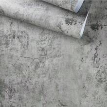 40厘米*100/300/500厘米工业风裂纹混凝土壁纸，自粘乙烯基水泥纹理壁纸，可移除防水，随机图案，适用于浴室、卧室、台面、砖石和木纹风格。 - 灰色 - 查看 14