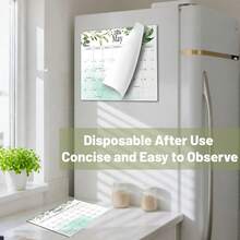 202512-20277 Aesthetic Magnetic Calendar For Refrigerator, Fridge Magnet Runs Until July 2027 - The Perfect Monthly Magnetic For Easy Organizing - Greenery Design - ColorA - View 6