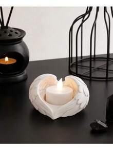 1pc Angel Wing Shaped Candle Holder, Suitable For Tea Lights Or Fake Candles, Ideal For Home Decor And Tabletop Decoration. This Uniquely Designed Candle Holder Decor Is An Excellent Gift For Decor Enthusiasts. - Multicolor - View 1
