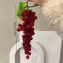 Artificial Grape Clusters, Lifelike Fake Fruit With Leaves, Suitable For Halloween, Thanksgiving, Autumn Parties, Home Kitchen Decor And Wedding Arrangements. Artificial Grape Vines, Realistic Artificial Grape Clusters Suitable For Christmas Tree Decoration, New Year's Party, Holiday Centerpiece Decoration, Rustic Home Decor And DIY Wreaths. Artificial Grape Fake Fruit, 3 Colors Decorative Artificial Grape Clusters With Leaves, Suitable For Weddings, Birthdays, Bridal Showers, Garden Parties, Home Kitchen And Bar Decor. - Multicolor - View 4