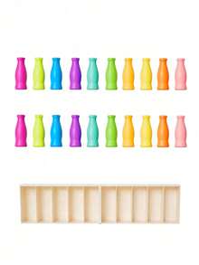 Memory Bottle Color Matching Game - A Strategic Floor Game Suitable For Classroom Ice-Breaking And Family Entertainment, Which Can Improve Cognitive Ability. An Interesting Group Party Game, Also A Unique Christmas Gift, Children's Educational Matching Toy, Color Recognition Toy, Birthday Gift, Party Gift - Multicolor - View 11