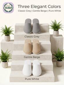 Classic Closed-Toe Fleece Slippers With A Soft Lambswool Lining And Non-Slip Sole. Machine Washable, Breathable, And Suitable For Home, Travel, And The Gym. A Perfect Gift For Men And Women. - Multicolor - View 2