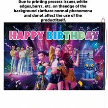 Phông nền chụp ảnh tốt nghiệp K-Pop D Emon Hunters, phông nền chúc mừng tốt nghiệp. - Nhiều màu - Xem 8