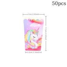 Rainbow Unicorn Themed Popcorn Boxes, Disposable Paper Snack Containers With Pastel Floral & Cloud Print, 4.52x2.95" Tall Treat Boxes For Magical Themed Party, Fantasy Celebration, Backyard Gathering, Movie Night, Carnival, Outdoor BBQ, Party Favors, Candy Buffet, Dessert Table Decor, Sturdy Paper Popcorn Holders Multi Size Optional With 10PCS 20PCS 50PCS 100PCS For All Adult Celebration Occasions - Multicolor - View 8