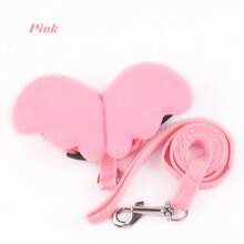Conjunto de arnés y correa para mascotas con alas de Ángel para gatos, cachorros, conejos, bonitos arneses para gatos, accesorios para gatitos, artículos para mascotas - Amarillo - Ver 9