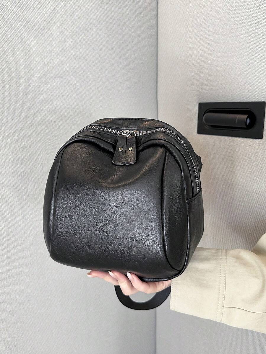 时尚简约女士贝壳包，休闲街头PU斜挎包，通勤单肩包