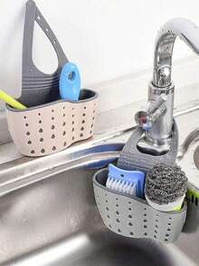 1/2pcs Stainless Steel Sink Sponge Holder, Stainless Steel Storage Rack - Strong Adhesive Self-Adhesive Drying Rack, Kitchen Sink Drain Drying Rack, Cleaning Sponge Holder Hook, Stainless Steel Sink Sponge Rack No Drilling Kitchen Sink Drain Rack, Kitchen Sink Cleaning Brush Rack, Sponge And Cleaning Brush Rack, Sink Kitchen Sponge Rack, Bedroom, Bathroom - Silver - View 11