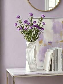 1/5pcs Purple Artificial Mini Rose Bouquet, 18.11-Inch Artificial Rose Bouquet, Realistic DIY Foam Floral Art, Suitable For Valentine's Day, Mother's Day Gifts, Wedding Bouquets/Centerpieces, Indoor And Outdoor Garden Party Home Background Decoration, Spring Room Desktop Vase Decoration, Birthday Gifts,Flower,Artificial Flower,Artificial Plants,Artificial Plants Outdoor,Garden Ornament,Artificial Flowers Outdoor,Ornaments Home. - Purple - View 2