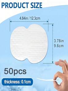 10/50/100 Pacotes de Absorventes Descartáveis para Axilas, Respiráveis e Confortáveis, Inodoros e Invisíveis, Super Adesivos, De Uso Único, Absorvem Efetivamente o Suor e Neutralizam o Odor, Embalados Individualmente, Aumentam a Confiança, Essencial para Viagens, Verão, Essencial Doméstico, Essencial de Viagem para Mulheres, Absorventes para Axilas. - Tipo A - Visão 16