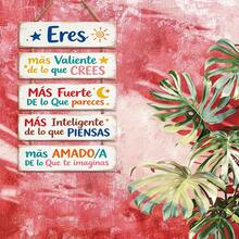 1 Set Inspirational Spanish Quote Wooden Wall Hanging Sign - "You Are Brave, Smart, And Imaginative" - Home, Room Or Graduation Gift Decor Plaque, Classic Style, No Power Needed, Wall Decor, 2D Flat - Multicolor - View 1