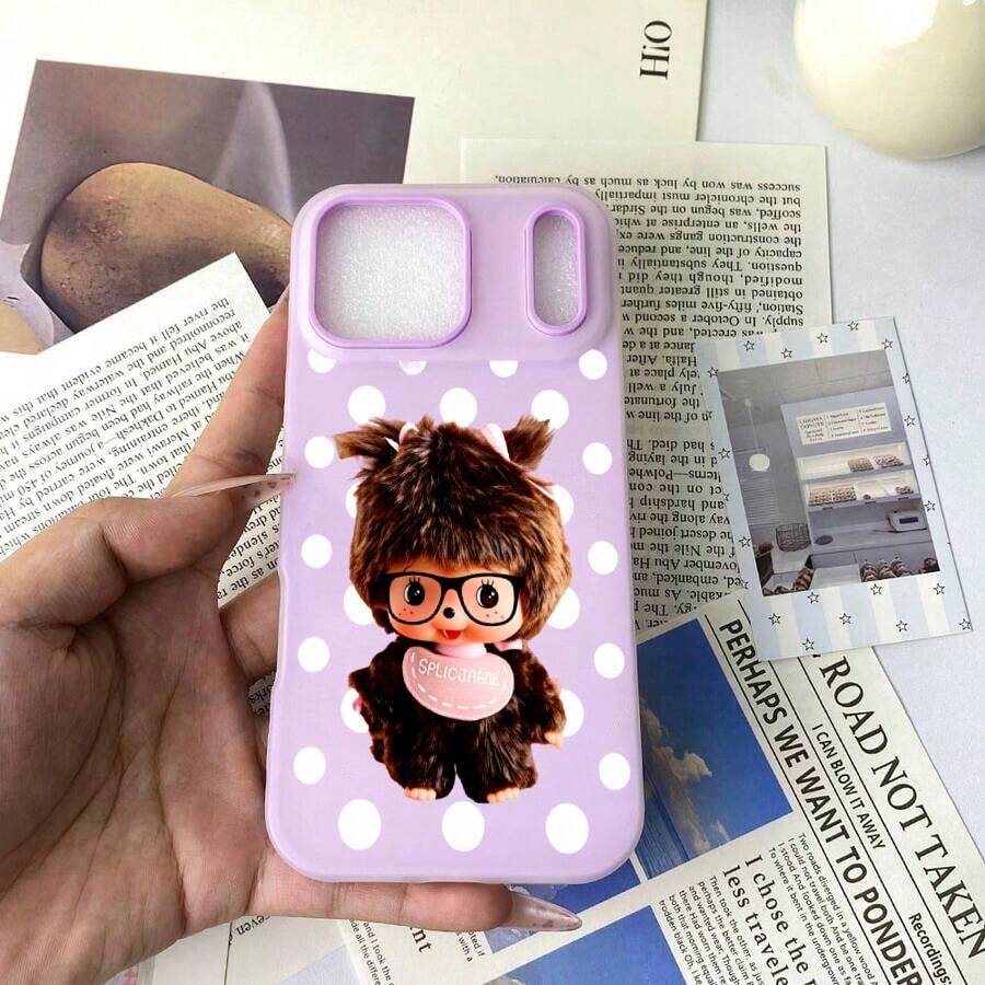 スマホケース 2in1ケース ジェル風ケース キャラクターイラスト 可愛いデザイン 大人可愛い 女子向け TPU+PP二層構造 柔らかTPU 耐衝撃 傷防止 カメラレンズ保護 17pro Max/17pro/17/11/12/13/14/15/15Pro/15PluS/15Pro Max/16/16Pro/16PluS/16Pro Max/MIN/X/XR 対応 インスタ映え 大人上品 プレゼント - 紫色 - チェックする 1