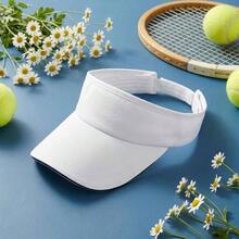 Visor Hats Women, Adjustable Sports Visor Running Tennis Softball White - 最初的 - 查看 7