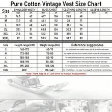 Men's Distressed Sleeveless Tank Top Charcoal Washed Vintage Style Oversized Crewneck Vest Retro Casual Outfit VS003-AB - màu đen - Xem 4