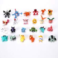 24Pcs 2-3cm Mini Figures Dolls, Pocket Monster Action Figure Ornaments, Cute Cartoon Capsule , Desktop Decor Collectible Gifts Random Style - Multicolor - View 7