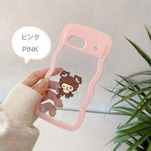 モンチッチ カラフルウェーブ 透明ケース ラブデザイン  ガールズ スマホカバー Pixel 8A/8/8 Pro/9/9 Pro/9A/10/10PRO/Pixel 8A/8/8 Pro/9/9 Pro/9A/10/10PRO/17pro Max/17pro/17/11/12/13/14/15/15Pro/15PluS/15Pro Max/16/16Pro/16PluS/16Pro Max/MIN/X/XR 対応 ソフト TPU 耐衝撃 防刮 誕生日ギフト - 黑色 - チェックする 6