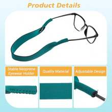 10 Pieces Neoprene Sunglasses Floating Straps Eyewear Retainer Durable Floating Glasses Straps Soft Eyewear Holders Around Neck For Men Women Running Activities - 40 cm - View 4