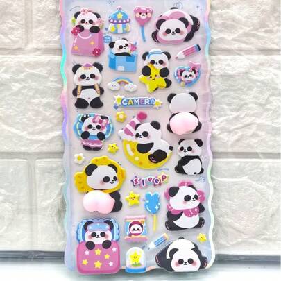 50pcs Graffiti Small Animal Stickers, Cartoon Cute Adorable Pet Waterproof DIY Stickers