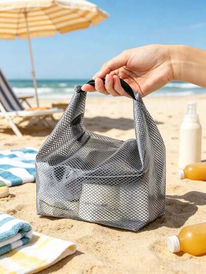 Waterproof Portable Swim Bag, Large Capacity Lightweight Toiletry Wash Bag, Ideal For Swimming, Beach, Gym, Travel & Shower