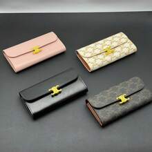 Long Wallet With Flip Cover - White Flowers - View 4