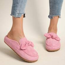 Women's Slip-On Loafers, Retro Flat Sandals, Versatile For School, Office, Casual Wear - Pink - View 3