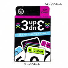3 Up 3 Down 快速纸牌游戏，一款激动人心的多人策略游戏，非常适合感恩节、复活节、春节以及与家人朋友聚会。简单易学，趣味十足，是游戏之夜的理想之选。家庭扑克，一款专用牌组纸牌游戏 - 彩色 - 查看 4