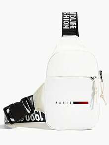 Personalized New Men's Milan Print Chest Waist Bag, Portable One Shoulder Phone Bag - Multicolor - View 13