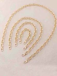 Cadena de cartera de metal dorado de 8.5 mm de grosor, cadena cruzada de bolso con anilla en O, correa de hombro de repuesto para manualidades DIY, regalo de apreciación a maestros, accesorios esenciales para la playa - Multicolor - Ver 2