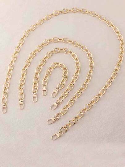 Dây đeo ví bằng kim loại mạ vàng dày 8.5mm, dây đeo chéo túi xách dạng vòng chữ O, dây đeo vai thay thế cho túi xách thủ công tự làm.