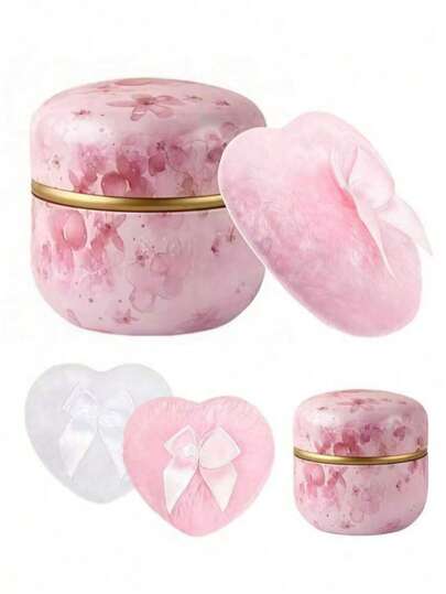 Bộ 80g bao gồm 1 bông mút trang điểm mini hình trái tim (không kèm phấn) và 1 hộp phấn nén, thích hợp dùng khi tắm và du lịch, món quà hoàn hảo cho Ngày Valentine, Giáng sinh, Eid, các ngày lễ và Halloween, có trong hướng dẫn quà tặng ngày lễ và hộp kẹo Halloween. Bộ sản phẩm gồm bông mút mini và 1 hộp phấn nén, quà tặng Ngày của Mẹ.