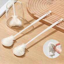 1/2/3pcs Long-Handled Cup Brush No Blind Spot Silicone Bottle Cleaning Brush Multifunctional Kitchen Brush Teapots Kettles Water Cups Wall Breaker Decontamination Cleaning Tool Household Multipurpose Easy Clean Durable Compact Gadget - Nhiều màu - Xem 2