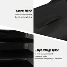 Bolsa de viaje colgante, organizadores de equipaje de 3 estantes colgantes, bolsas de gran capacidad, estantes de viaje, bolsa, organizadores de almacenamiento de armario de - como en la foto - Ver 5