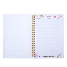 Sổ ghi công thức nấu ăn để bạn tự viết công thức | Sổ tay nấu ăn trống 6"x8" | Sổ nhật ký công thức gia đình bìa cứng bền chắc, chứa được 100 công thức | Sổ ghi công thức nấu ăn riêng | Sổ tổ chức công thức | Tập đựng công thức - A5 - Xem 4